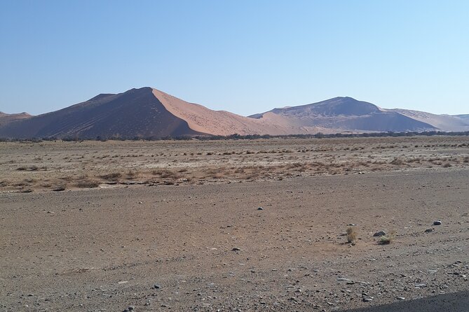2 Day Scenic Sossusvlei Adventure Tour in Namibia - Moon Mountain Luxury Tented Camp at sunset