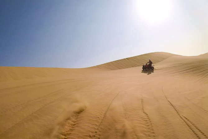 2hr COMBO - 1hr Lie-down Sandboarding and 1hr Quad Bike ride - Lie-down sandboarding on the big dunes