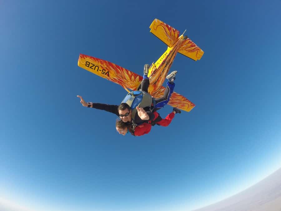 From Swakopmund: Tandem Sky Diving - Leaving Swakopmund for a Desert Freefall