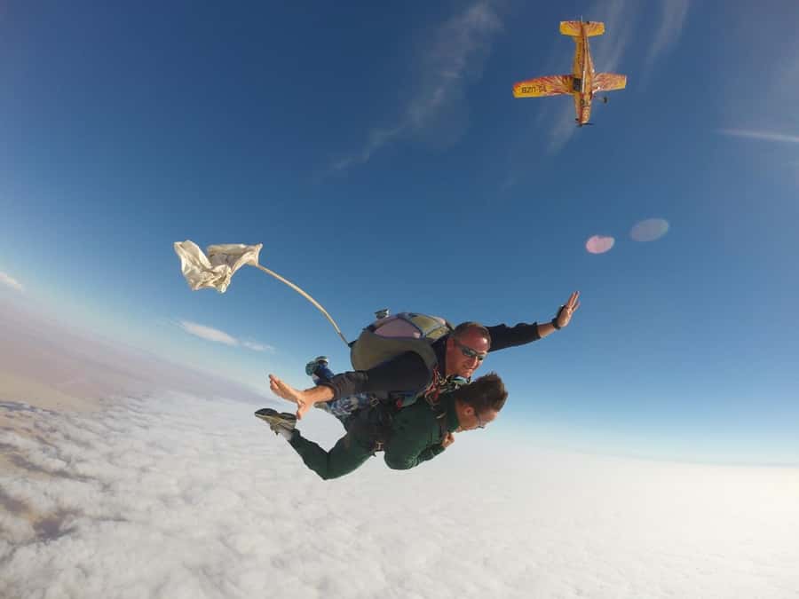 From Swakopmund: Tandem Sky Diving - Seven Minutes Under the Parachute