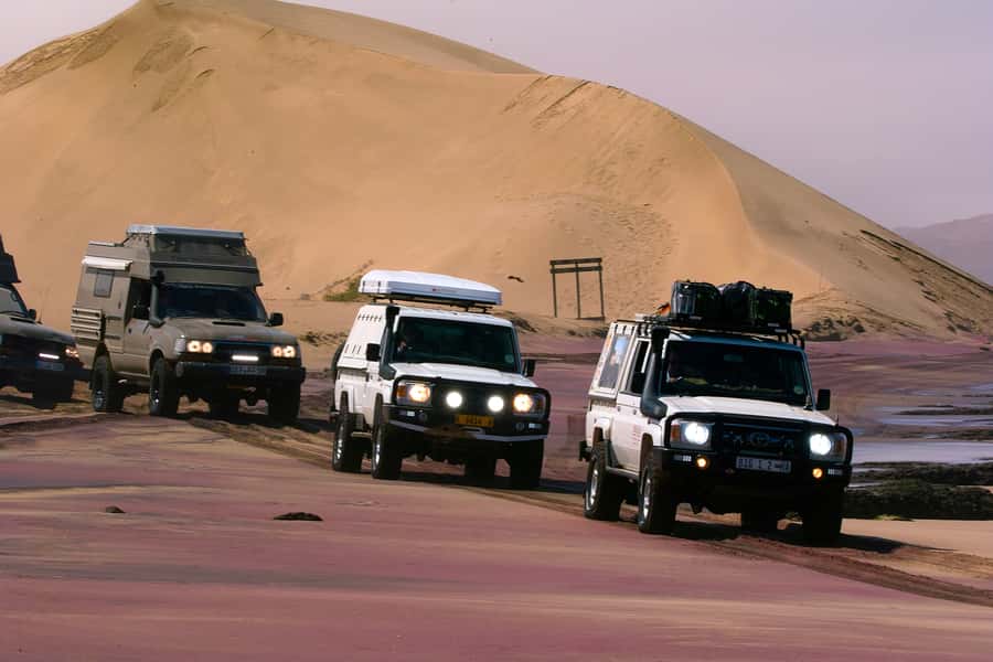 Self-Drive Guided Tour to Sandwich Harbour - Salt Production Beside the Desert Route