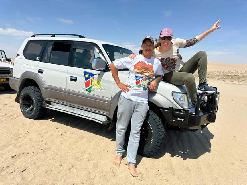 swakopmund city tour dune 7 pink lake pink flamingos - My practical verdict on MNG Tours Rentals and Shuttle CC