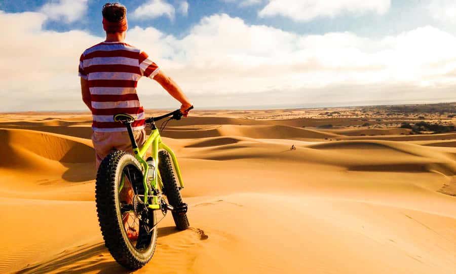 Swakopmund: Scenic Desert Bike Tour - The fun begins on the downhill runs