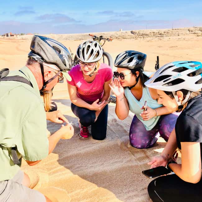 Swakopmund: "UP CLOSE" Living Desert E-FatBike Tour - Gravel plains and the skill of spotting desert life