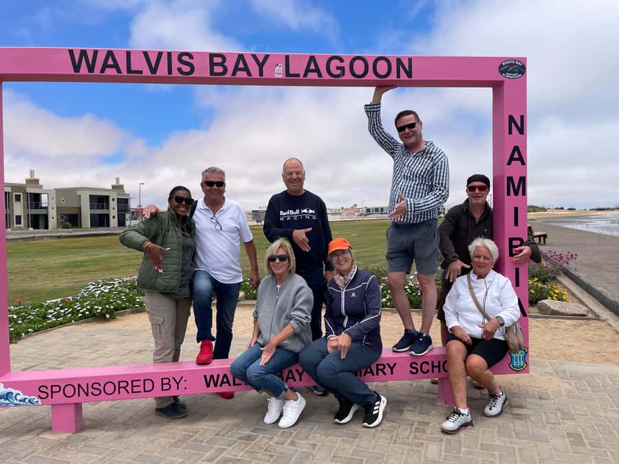 Walvis Bay: Half-Day Tour with Dune 7 and Pink Lake - The unusual colors of Pink Lake