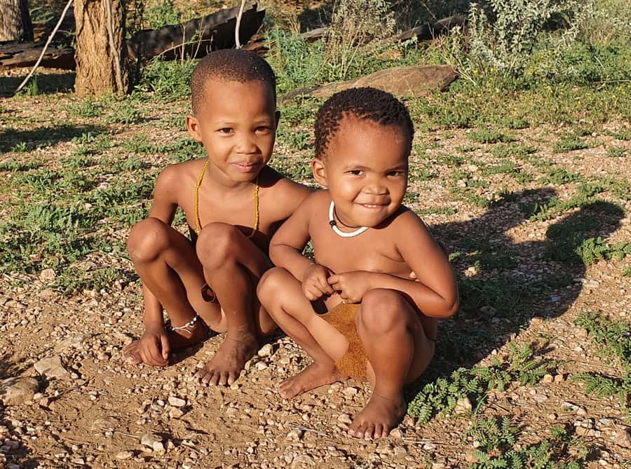Windhoek: Bushman Walk with the San - Ostrich shells, bracelets, and everyday craft