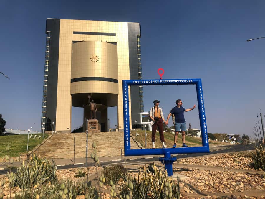 Windhoek: City & Township tour. Vehicle, guide, kapana - Parliament Gardens and the formal center of Windhoek